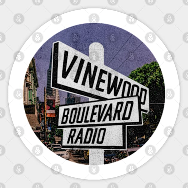 Vinewood Boulevard Radio Sticker by Cartooned Factory